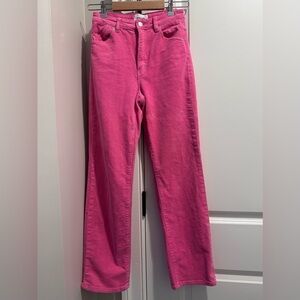 ROLLA'S Hot Pink Straight Leg Jeans